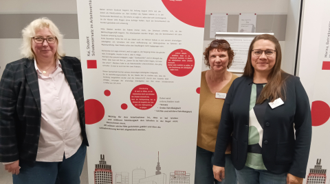 Frau Henze-Brockmann, Frau Torlach und Frau Gilge in der Beratungsstellen Arbeit Dortmund Frau Henze-Brockmann, Frau Torlach und Frau Gilge in der Beratungsstellen Arbeit Dortmund